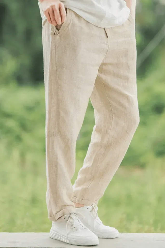 Classic Linen Casual Pants